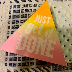 Triangular Desk Top Motivational Block